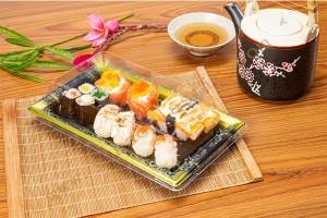 10Rolls GLD3-10C disposable sushi trays/sushi containers wholesale