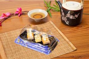 3Rolls GLD-TH1-3 Round sushi tray with lid/sushi containers for sale/sushi tray container