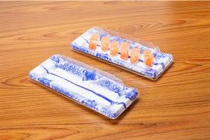 6Rolls GLD-YJ6-1 Sushi takeaway containers/plastic sushi tray