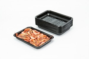 GLD-2215（black）Smoked salmon tray/cryovac MAP trays