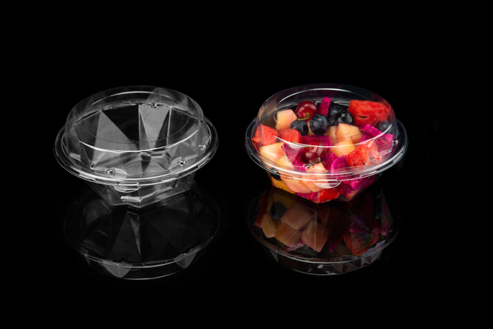 China GLD-E01（transparent） transparent square fruit cut salad