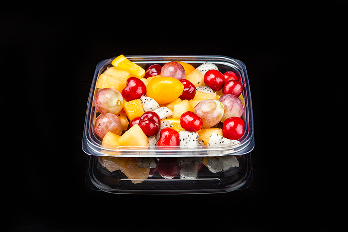 China GLD-E01（transparent） transparent square fruit cut salad