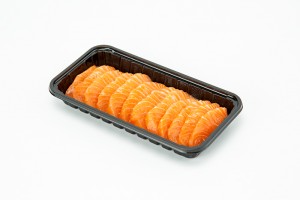 GLD-1910（black）Map trays/Disposable black fresh tray packaging