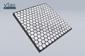 Wear resistant steel-rubber-ceramic panel vulcanized ceramic plates