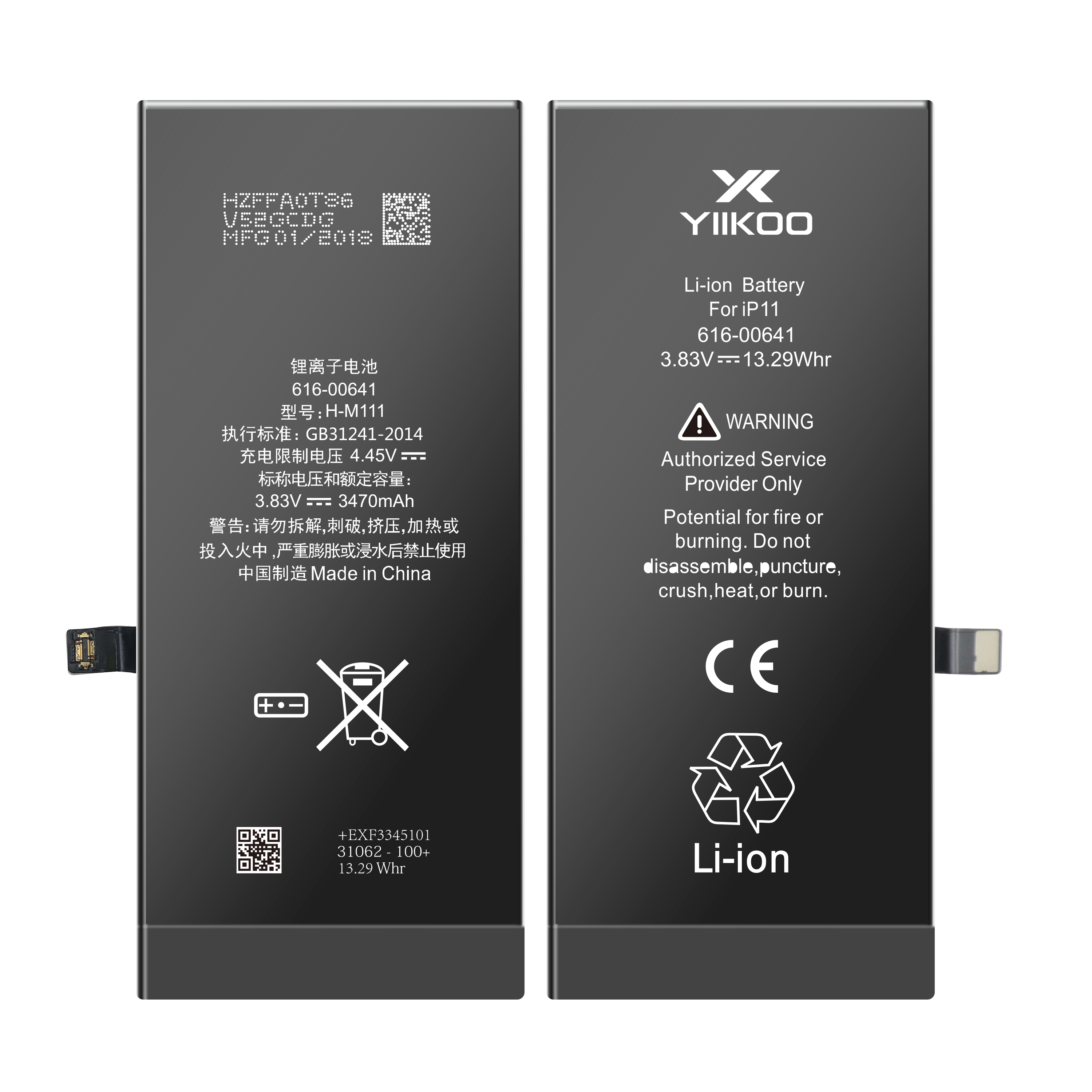 New 3.83V Iphone11 3470mah Original High Capacity OEM Mobile Phone Battery Wholesale