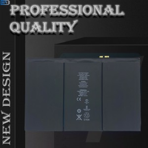 Kualitas OEM Brand New 0 siklus Baterei tablet Internal Kanggo Apple iPad 3 4 Baterei