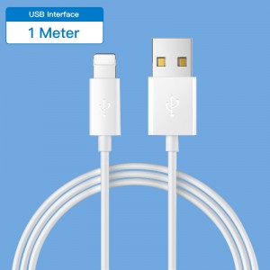Pangalusna Popular Kabel Data Pikeun IPhone USB ka Lampu 2.4A TPE Cable