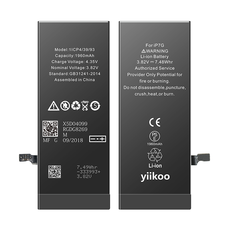 1960mAh 3.82V High Quality Mobile Phone Battery For Iphone7 Original Battery