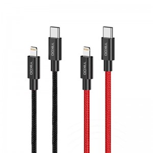 MFI Super Steel Wire Braided Data Cable ສໍາລັບ IPhone TYPE-C 9V3A Fast Charge MFI Certificate Cable