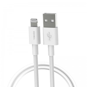 Labākais populārais datu kabelis iPhone USB līdz apgaismojumam 2,4 A 1 m TPE kabelis