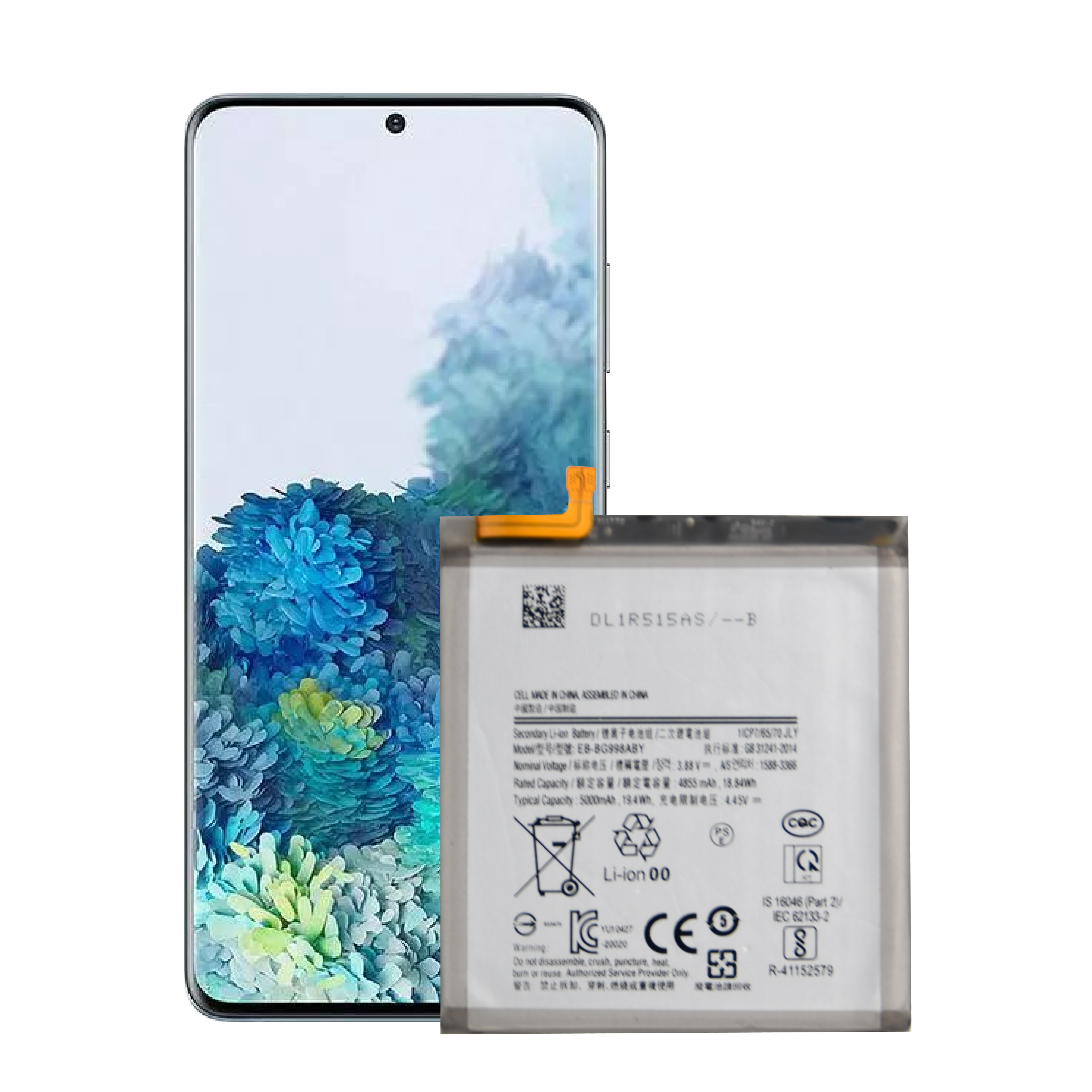 Ολοκαίνουργια ανταλλακτική μπαταρία κινητού τηλεφώνου Διαθέσιμη OEM υψηλής ποιότητας για μπαταρία Samsung Galaxy S21 ultra