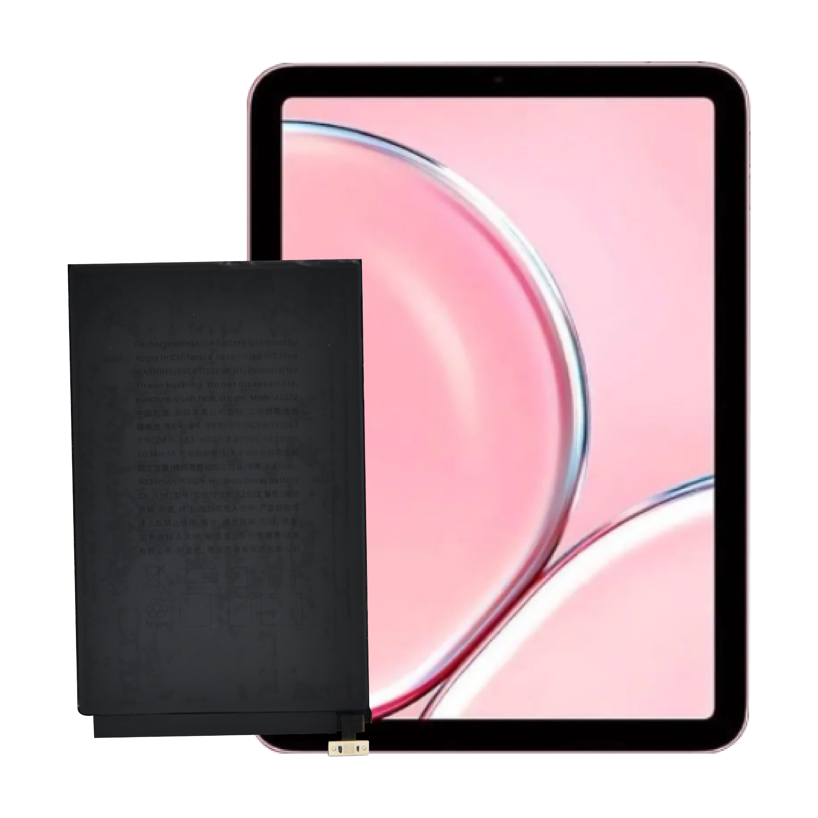 Kvaliteetne OEM uhiuus 0 tsükliga sisemine tahvelarvuti aku Apple iPad mini6 aku jaoks
