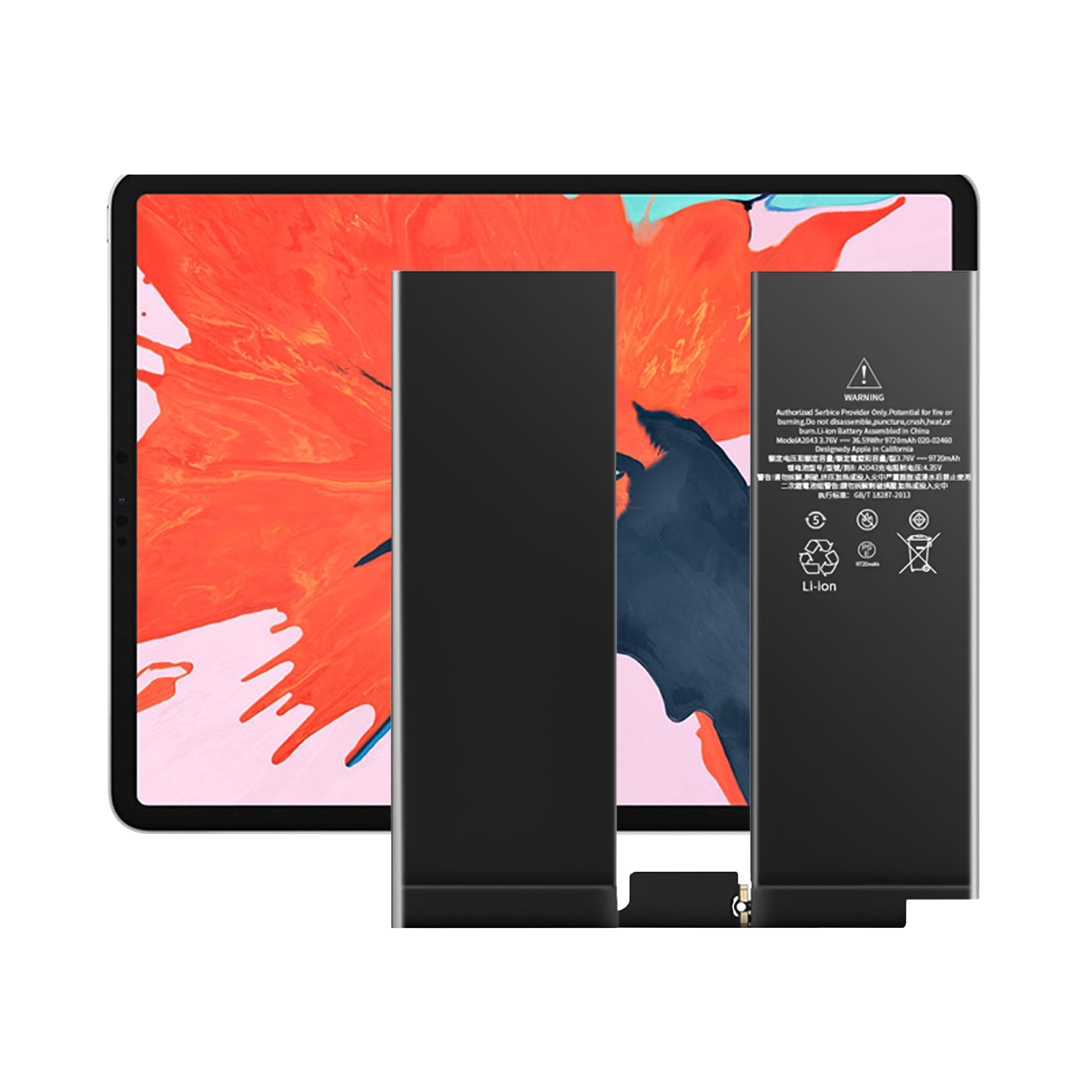 Batteria interna per tablet a 0 cicli nuovissima OEM di alta qualità per batteria Apple iPad Pro 12.9 3a 4a generazione