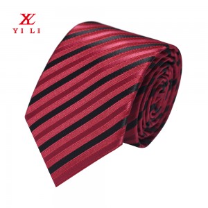 Men's Classic Stripe Jacquard Woven Polyester Tie Formal Party Suit Necktie