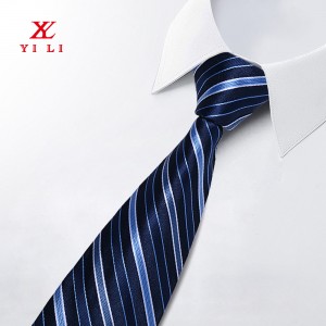 Klassisk rand för män Jacquard vävd polyester slips formell fest kostym slips