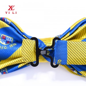 Custom Silk Logo Bow tie For Men Women School Logo Pre-tied Bowtie