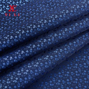 100% Silk Woven Fabrics Para sa Tie Jacquard Paisley Colid Checkes Designs