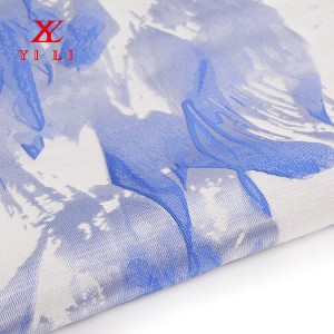 100% Real Mulberry Silk Jacquard Cloth Fabric Para sa Damit ng Damit