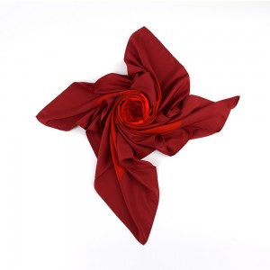 Women Twill Polyester Silk Feeling Square Hair Wrapping Square Scarfs