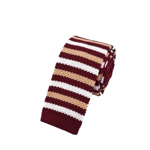 Cravatte in maglia di poliestere dal design classico per l'inverno