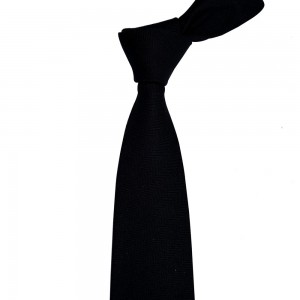 Cravatta nera in cotone