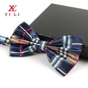 100% Silk Printed Bow tie Para sa Kompanya sa Eskuylahan nga May Custom nga Disenyo
