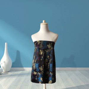 シルクジャカード光沢縫製生地ジャガードドレス