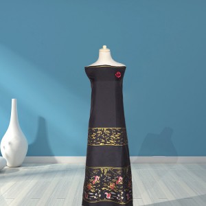 Шелковое жаккардовое глянцевое швейное платье из жаккардовой ткани