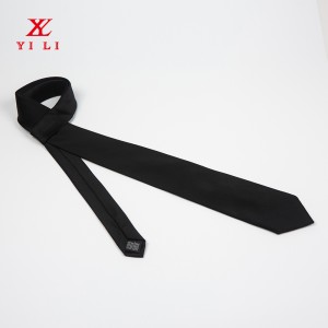 Pinagtagpi ng Polyester Solid Satin Ties Pure Color Ties Business Formal Necktie para sa Mga Lalaki Formal na Okasyon ng Kasal