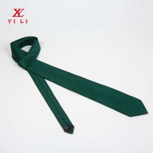 Vevd polyester solid sateng slips ren farge slips Business formelt slips for menn formelt bryllup bryllup