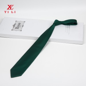 Kravatë të thurura poliestër të ngurta sateni Kravatë me ngjyrë të pastër kravatë biznesi zyrtare për burra Dasma zyrtare