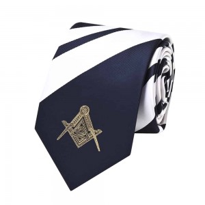 Персонализирана емблема на производителя Shengzhou Ръчно изработени уникални масонски копринени вратовръзки за мъже