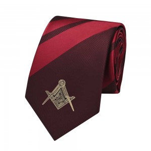 Shengzhou Manufacturer Custom Custom Emblem Handmade Eiquence Masonic Silk Neckties for Men