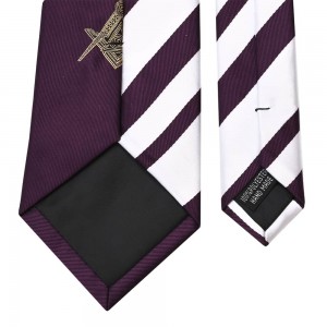کراوات مردانه ابریشمی ماسونی منحصر به فرد دست ساز نشان سفارشی سازنده شنگژو