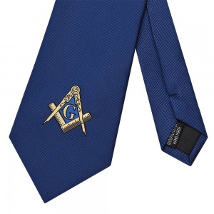 Cravates maçonniques en soie pour hommes, emblème OEM personnalisable, vente en gros, fabricant chinois