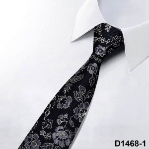 Personalized Regenerated Polyester Necktie nga adunay Pattern