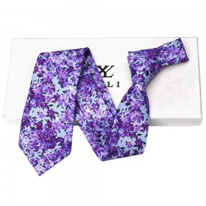 Floral Polyester Print Necktie