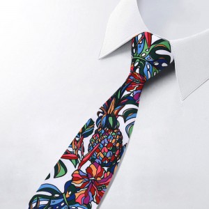 Cravate imprimée en polyester