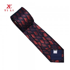 Cravate tissée 100 % micro polyester avec fil brillant