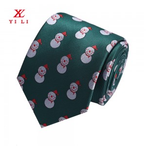 Festivalové polyesterové vianočné kravaty Rudolph Santa Christmas Tree Design