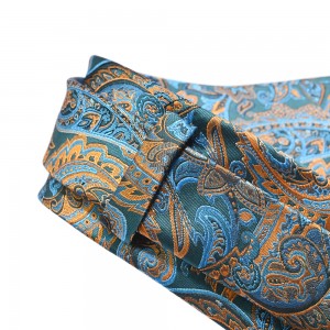 넥타이 제조소 OEM 손으로 만든 저렴한 폴리에스터 페이즐리 넥타이