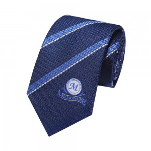 Ubos nga MOQ OEM Tie Support Custom Design Polyester Necktie Uban sa Imong Logo