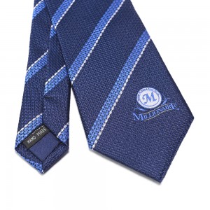 Lav MOQ OEM slipsstøtte tilpasset design polyesterslips med logoen din