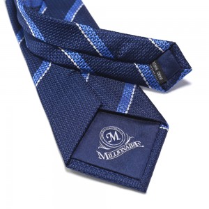 La ayuda baja del lazo del OEM de MOQ crea la corbata del poliéster para requisitos particulares con su logotipo