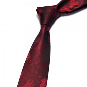 Raudonas poliesterio logotipas kaklaraištis