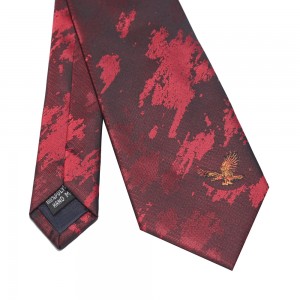 დაბალი MOQ OEM ჰალსტუხის მხარდაჭერა საბაჟო დიზაინის პოლიესტერის ჰალსტუხი თქვენი ლოგოთი