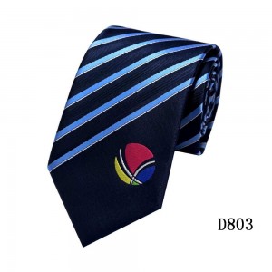 Kinijos gamintojo pritaikytas mokyklinis kaklaraištis su privačia etikete