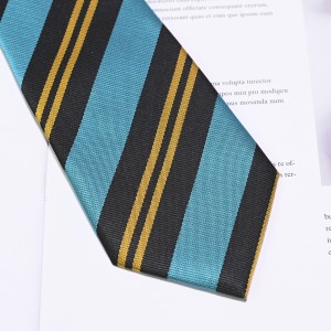 Tkaná polyesterová školská kravata s klipom pre deti a tínedžerov