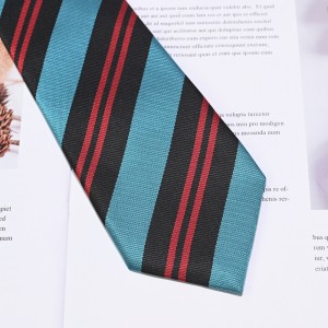 Pinagtagpi ng Polyester Clip School Tie Para sa Mga Bata At Teenager