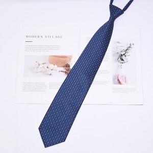 Woven Polyester Pre-tied  Zipper Ties For Teen School boys